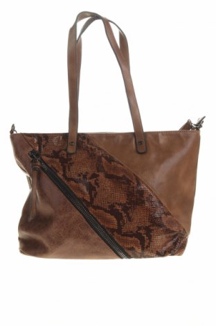 Γυναικεία τσάντα, Χρώμα Καφέ, Δερματίνη, Τιμή 20,13 €