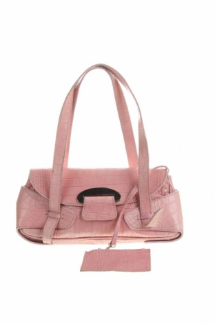 Дамска чанта Lawrence Grey, Цвят Розов, Естествена кожа, Цена 35,20 лв.