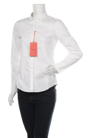 Дамска риза Max&Co., Размер S, Цвят Бял, 98% памук, 2% еластан, Цена 173,40 лв.