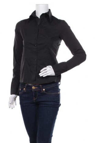 Γυναικείο πουκάμισο Phard, Μέγεθος M, Χρώμα Μαύρο, 68% βαμβάκι, 28% πολυαμίδη, 4% ελαστάνη, Τιμή 13,51 €