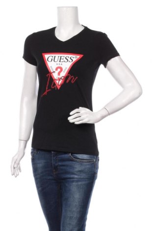 Damen T-Shirt Guess, Größe S, Farbe Schwarz, Preis 26,70 €