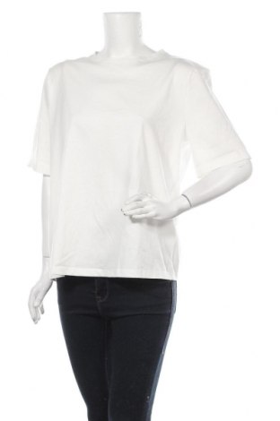 Дамска тениска Massimo Dutti, Размер L, Цвят Бял, 100% памук, Цена 29,40 лв.