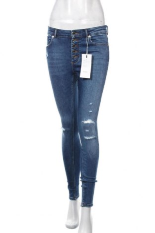 Damskie jeansy ONLY, Rozmiar M, Kolor Niebieski, 97% bawełna, 3% elastyna, Cena 56,93 zł