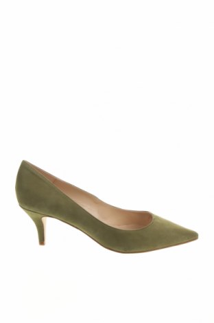 Дамски обувки Elodie, Размер 39, Цвят Зелен, Естествен велур, Цена 102,17 лв.