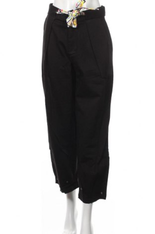 Дамски панталон Desigual, Размер M, Цвят Черен, 57% вискоза, 41% памук, 2% еластан, Цена 35,80 лв.