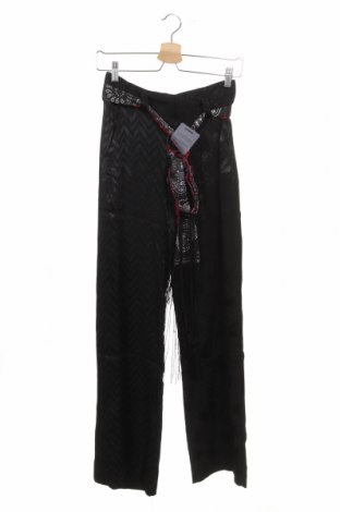 Дамски панталон Desigual, Размер XS, Цвят Черен, Вискоза, Цена 47,32 лв.