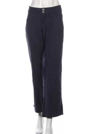 Дамски панталон Edc By Esprit, Размер L, Цвят Син, 55% лен, 45% вискоза, Цена 9,76 лв.
