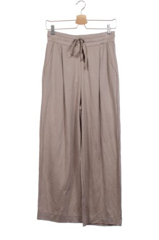 Дамски панталон Massimo Dutti, Размер XS, Цвят Бежов, 91% лиосел, 9% полиамид, Цена 44,52 лв.