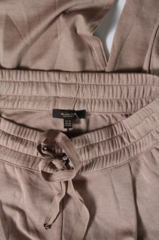 Дамски панталон Massimo Dutti, Размер XS, Цвят Бежов, 91% лиосел, 9% полиамид, Цена 104,25 лв.