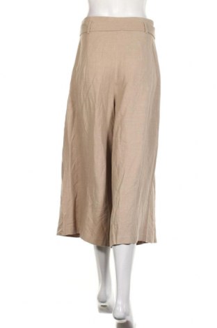 Pantaloni de femei Massimo Dutti, Mărime M, Culoare Bej, 79% viscoză, 21% in, Preț 466,28 Lei