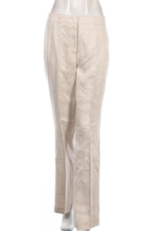 Дамски панталон S.Oliver Black Label, Размер L, Цвят Бежов, Лен, Цена 66,15 лв.