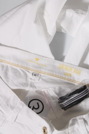 Γυναικείο παντελόνι Tom Tailor, Μέγεθος M, Χρώμα Λευκό, 97% βαμβάκι, 3% ελαστάνη, Τιμή 12,99 €