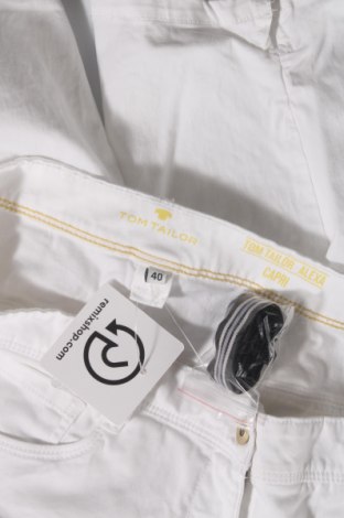 Γυναικείο παντελόνι Tom Tailor, Μέγεθος L, Χρώμα Λευκό, 97% βαμβάκι, 3% ελαστάνη, Τιμή 12,99 €
