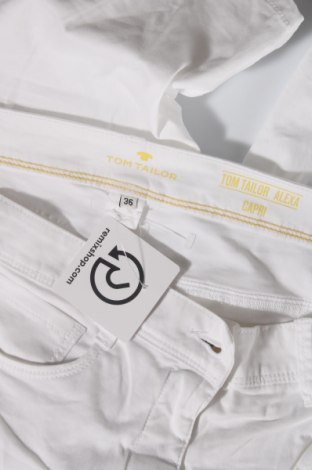 Дамски панталон Tom Tailor, Размер S, Цвят Бял, Цена 33,60 лв.