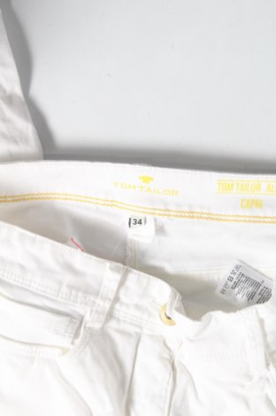 Γυναικείο παντελόνι Tom Tailor, Μέγεθος XS, Χρώμα Λευκό, 97% βαμβάκι, 3% ελαστάνη, Τιμή 12,99 €