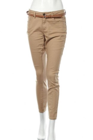 Дамски панталон Tom Tailor, Размер M, Цвят Бежов, 98% памук, 2% еластан, Цена 69,00 лв.