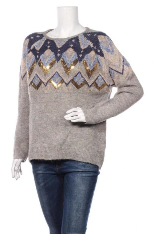 Дамски пуловер Aniston, Размер M, Цвят Сив, 46% акрил, 40% полиамид, 6% метални нишки, 5% еластан, 3% полиестер, Цена 44,80 лв.