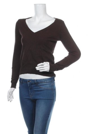 Дамски пуловер H&M, Размер S, Цвят Кафяв, 83% памук, 17% полиамид, Цена 26,88 лв.