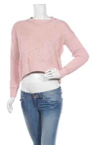 Дамски пуловер H&M Divided, Размер XS, Цвят Розов, 50% акрил, 50% памук, Цена 23,52 лв.