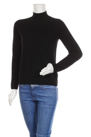 Дамски пуловер Massimo Dutti, Размер XS, Цвят Черен, 95% вълна, 5% кашмир, Цена 118,30 лв.