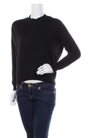 Дамски пуловер Mtwtfss Weekday, Размер S, Цвят Черен, 100% вълна, Цена 32,00 лв.