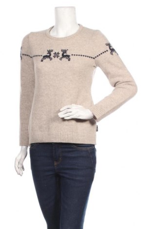 Дамски пуловер Steffner, Размер S, Цвят Бежов, 100% вълна, Цена 33,60 лв.