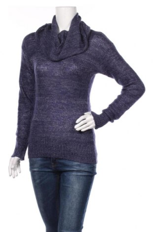 Дамски пуловер Yessica, Размер S, Цвят Син, 37% акрил, 27% полиамид, 25% мохер, 8% полиестер, 3% метални нишки, Цена 33,60 лв.