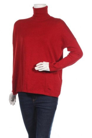 Дамски пуловер Zara, Размер M, Цвят Червен, 83% памук, 17% полиамид, Цена 39,90 лв.