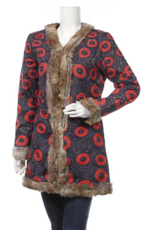 Дамско палто Antik Batik, Размер S, Цвят Многоцветен, Памук, естествен косъм, Цена 535,20 лв.