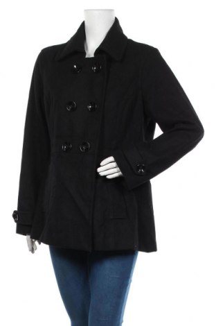 Дамско палто Cool Water, Размер XL, Цвят Черен, 50% вълна, 50% полиестер, Цена 44,10 лв.