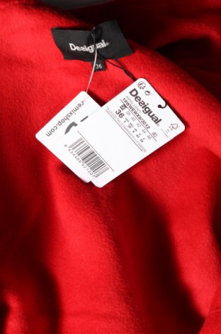 Damski płaszcz Desigual, Rozmiar S, Kolor Różowy, 55% wełna, 47% poliester, Cena 729,38 zł