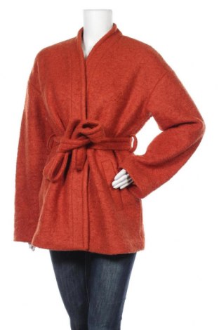 Дамско палто Mint & Berry, Размер M, Цвят Оранжев, 50% полиестер, 50% вълна, Цена 125,30 лв.