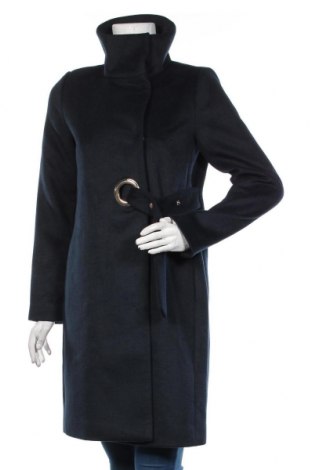 Γυναικείο παλτό Mint & Berry, Μέγεθος S, Χρώμα Μπλέ, 83% πολυεστέρας, 17% μαλλί, Τιμή 55,73 €