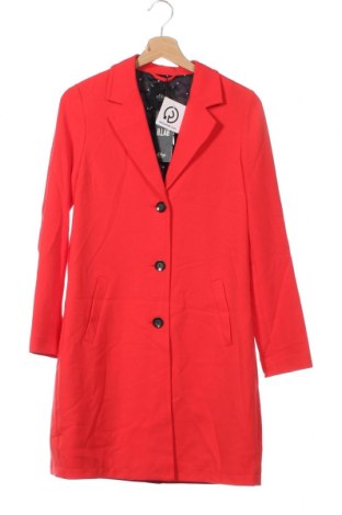 Дамско палто S.Oliver, Размер XS, Цвят Червен, 62% полиестер, 32% вискоза, 6% еластан, Цена 32,25 лв.