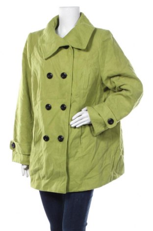Дамско палто Yessica, Размер XL, Цвят Зелен, 83% полиестер, 16% вискоза, 1% еластан, Цена 42,13 лв.