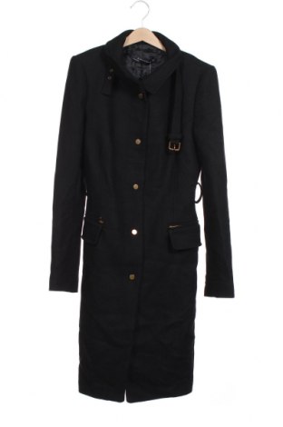 Palton de femei Zara, Mărime S, Culoare Negru, 75% lână, 25% poliamidă, Preț 384,63 Lei