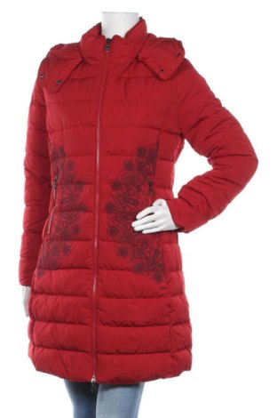 Γυναικείο μπουφάν Desigual, Μέγεθος M, Χρώμα Κόκκινο, Πολυεστέρας, Τιμή 76,20 €