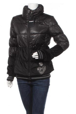 Γυναικείο μπουφάν Desigual, Μέγεθος M, Χρώμα Μαύρο, Πολυεστέρας, Τιμή 65,77 €
