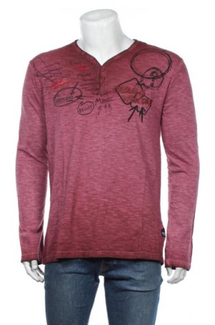 Ανδρική μπλούζα Desigual, Μέγεθος L, Χρώμα Κόκκινο, Βαμβάκι, Τιμή 17,18 €