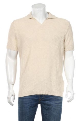 Ανδρική μπλούζα Massimo Dutti, Μέγεθος L, Χρώμα  Μπέζ, 100% βαμβάκι, Τιμή 29,82 €