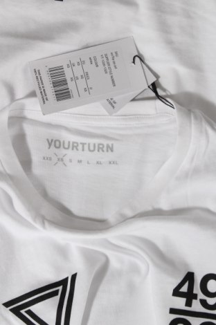 Мъжка блуза Your Turn, Размер XS, Цвят Бял, Памук, Цена 36,75 лв.