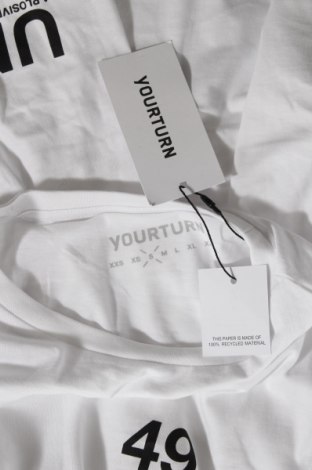 Мъжка блуза Your Turn, Размер S, Цвят Бял, Памук, Цена 36,75 лв.