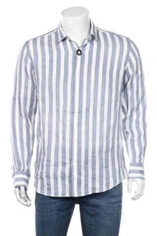 Ανδρικό πουκάμισο Massimo Dutti, Μέγεθος L, Χρώμα Λευκό, Λινό, Τιμή 28,45 €