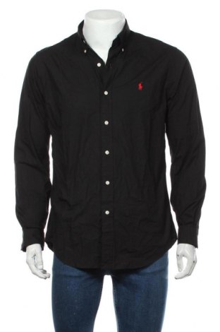 Мъжка риза Ralph Lauren, Размер M, Цвят Черен, Памук, Цена 171,75 лв.
