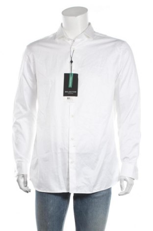 Мъжка риза Selected Homme, Размер XL, Цвят Бял, Памук, Цена 29,70 лв.