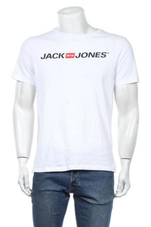 Ανδρικό t-shirt Jack & Jones, Μέγεθος L, Χρώμα Λευκό, Βαμβάκι, Τιμή 15,16 €