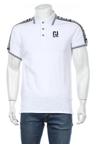 Мъжка тениска Just Cavalli, Размер L, Цвят Бял, 92% памук, 8% еластан, Цена 219,00 лв.