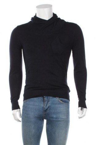 Мъжки пуловер, Размер M, Цвят Син, 73% вискоза, 22% полиамид, 5% еластан, Цена 33,60 лв.