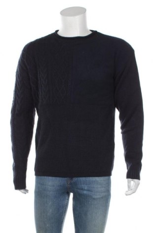 Męski sweter Bellfield, Rozmiar M, Kolor Niebieski, 85%akryl, 15% wełna, Cena 112,12 zł