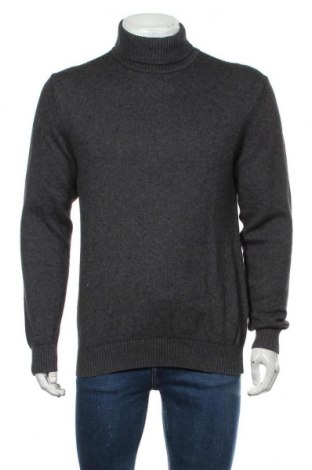 Мъжки пуловер Christian Berg, Размер L, Цвят Сив, 80% памук, 20% вълна, Цена 33,60 лв.